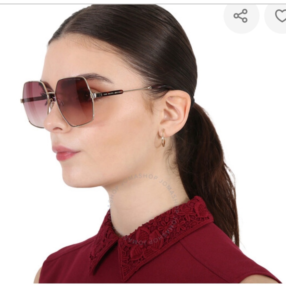 Stylish Marc Jacobs Burgundy Sunglasses